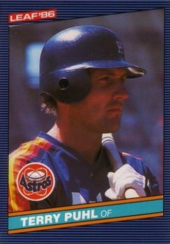 #138 Terry Puhl - Houston Astros - 1986 Leaf Baseball