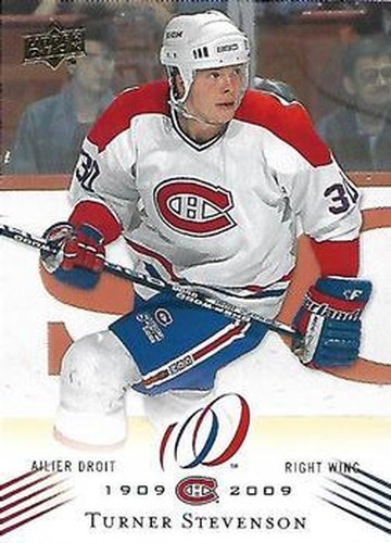 #138 Turner Stevenson - Montreal Canadiens - 2008-09 Upper Deck Montreal Canadiens Centennial Hockey