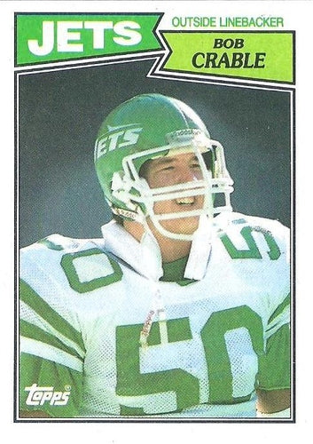 #138 Bob Crable - New York Jets - 1987 Topps Football
