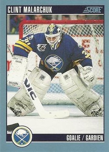 #138 Clint Malarchuk - Buffalo Sabres - 1992-93 Score Canadian Hockey