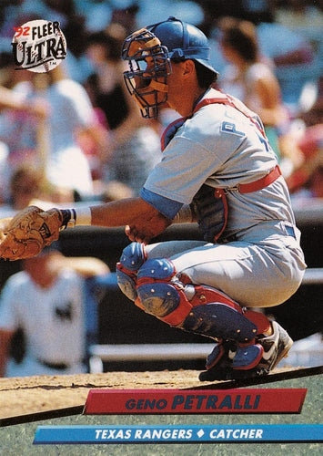 #138 Geno Petralli - Texas Rangers - 1992 Ultra Baseball