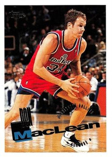 #138 Don MacLean - Washington Bullets - 1995-96 Topps Basketball