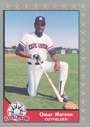 #138 Omar Moreno - Bradenton Explorers - 1990 Pacific Senior League Baseball