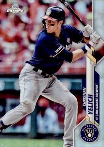 #138b Christian Yelich - Milwaukee Brewers - 2020 Topps Chrome Baseball