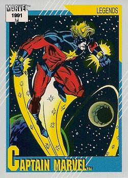 #139 Captain Marvel - 1991 Impel Marvel Universe Series II