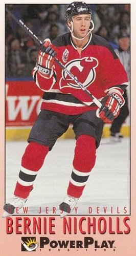 #139 Bernie Nicholls - New Jersey Devils - 1993-94 Fleer PowerPlay Hockey
