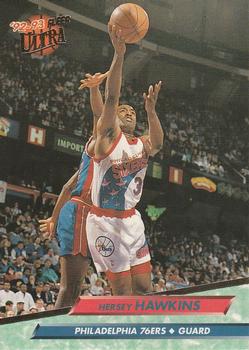#139 Hersey Hawkins - Philadelphia 76ers - 1992-93 Ultra Basketball