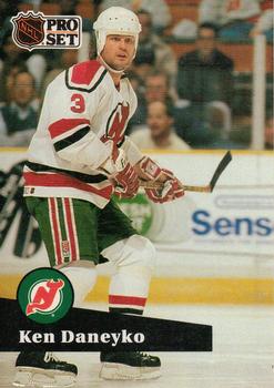 #139 Ken Daneyko - 1991-92 Pro Set Hockey