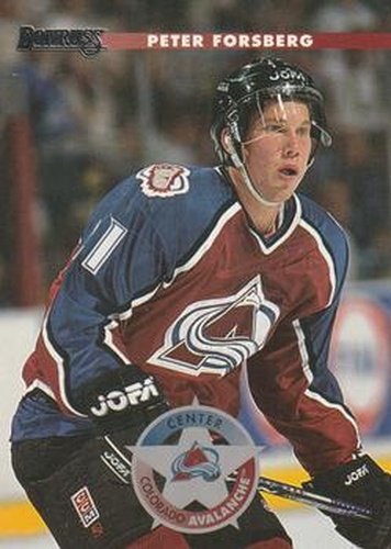 #139 Peter Forsberg - Colorado Avalanche - 1996-97 Donruss Hockey
