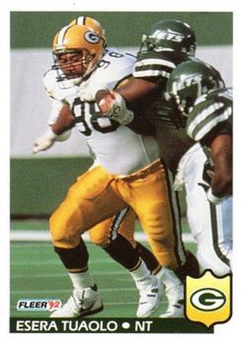 #139 Esera Tuaolo - Green Bay Packers - 1992 Fleer Football