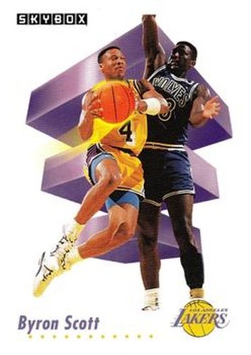 #139 Byron Scott - Los Angeles Lakers - 1991-92 SkyBox Basketball