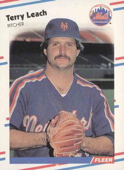 #139 Terry Leach - New York Mets - 1988 Fleer Baseball