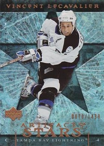 #139 Vincent Lecavalier - Tampa Bay Lightning - 2007-08 Upper Deck Artifacts Hockey