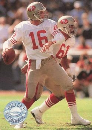 #139 Joe Montana - San Francisco 49ers - 1991 Pro Set Platinum Football