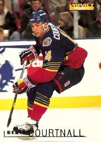 #139 Geoff Courtnall - St. Louis Blues - 1995-96 SkyBox Impact Hockey