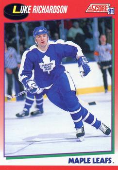 #139 Luke Richardson - Toronto Maple Leafs - 1991-92 Score Canadian Hockey