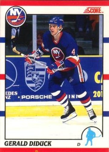 #139 Gerald Diduck - New York Islanders - 1990-91 Score Canadian Hockey