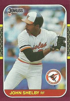 #139 John Shelby - Baltimore Orioles - 1987 Donruss Opening Day Baseball