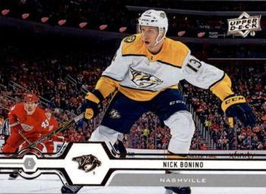 #139 Nick Bonino - Nashville Predators - 2019-20 Upper Deck Hockey