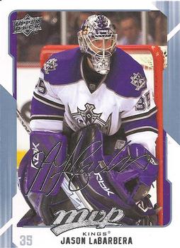 #139 Jason LaBarbera - Los Angeles Kings - 2008-09 Upper Deck MVP Hockey