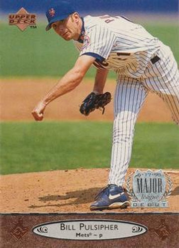 #139 Bill Pulsipher - New York Mets - 1996 Upper Deck Baseball