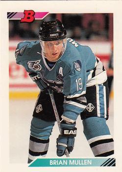 #139 Brian Mullen - San Jose Sharks - 1992-93 Bowman Hockey