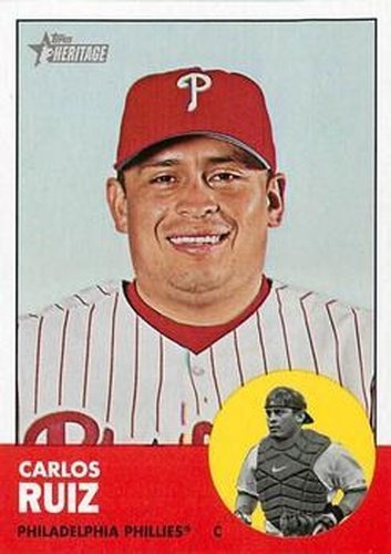 #139 Carlos Ruiz - Philadelphia Phillies - 2012 Topps Heritage Baseball