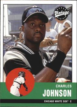 #139 Charles Johnson - Chicago White Sox - 2001 Upper Deck Vintage Baseball