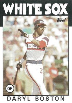 #139 Daryl Boston - Chicago White Sox - 1986 Topps Baseball