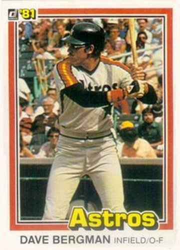 #139 Dave Bergman - Houston Astros - 1981 Donruss Baseball