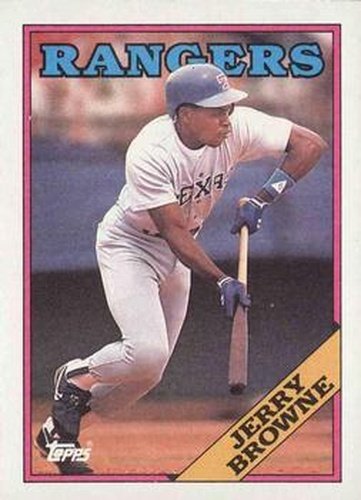 #139 Jerry Browne - Texas Rangers - 1988 Topps Baseball