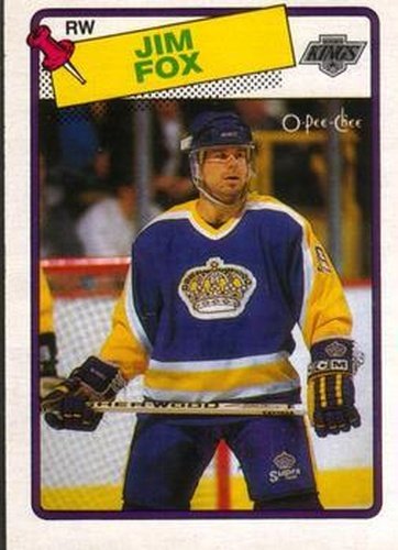 #139 Jim Fox - Los Angeles Kings - 1988-89 O-Pee-Chee Hockey