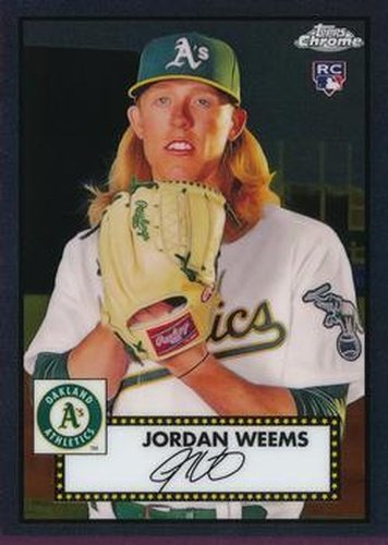 #139 Jordan Weems - Oakland Athletics - 2021 Topps Chrome Platinum Anniversary Baseball