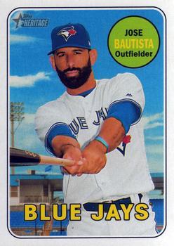 #139 Jose Bautista - Toronto Blue Jays - 2018 Topps Heritage Baseball