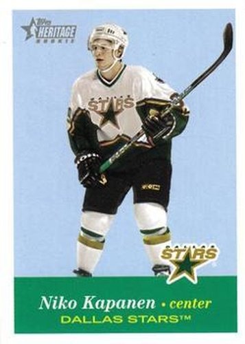 #139 Niko Kapanen - Dallas Stars - 2001-02 Topps Heritage Hockey