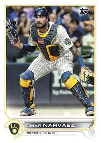 #139 Omar Narvaez - Milwaukee Brewers - 2022 Topps Baseball