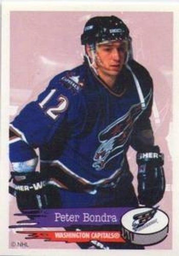 #139 Peter Bondra - Washington Capitals - 1995-96 Panini Hockey Stickers