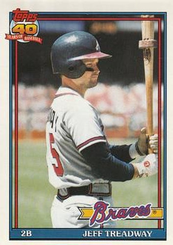 #139 Jeff Treadway - Atlanta Braves - 1991 O-Pee-Chee Baseball