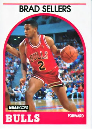 #139 Brad Sellers - Chicago Bulls - 1989-90 Hoops Basketball