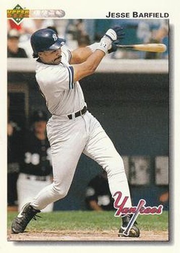 #139 Jesse Barfield - New York Yankees - 1992 Upper Deck Baseball