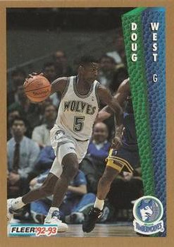 #139 Doug West - Minnesota Timberwolves - 1992-93 Fleer Basketball