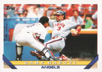 #139 Gary Gaetti - California Angels - 1993 Topps Baseball