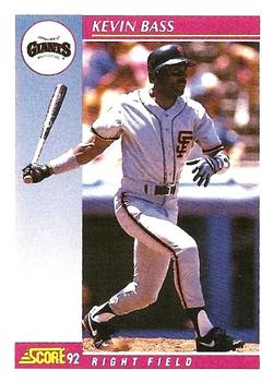 #139 Kevin Bass - San Francisco Giants - 1992 Score Baseball