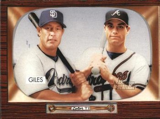 #139 Brian Giles / Marcus Giles - San Diego Padres / Atlanta Braves - 2004 Bowman Heritage Baseball