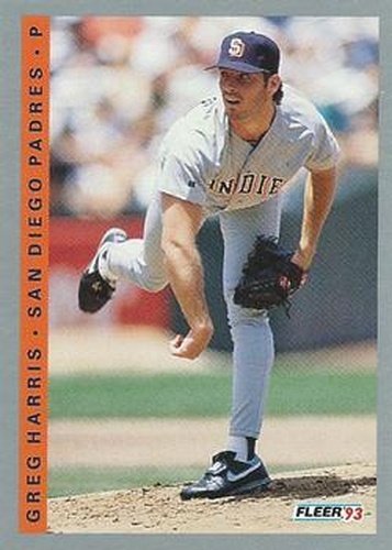 #139 Greg Harris - San Diego Padres - 1993 Fleer Baseball