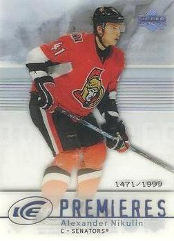#139 Alexander Nikulin - Ottawa Senators - 2007-08 Upper Deck Ice Hockey