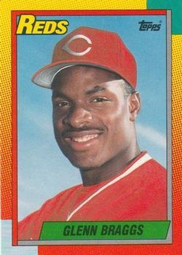 #13T Glenn Braggs - Cincinnati Reds - 1990 Topps Traded Baseball