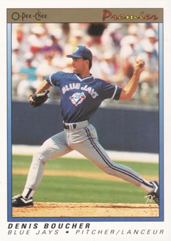 #13 Denis Boucher - Toronto Blue Jays - 1991 O-Pee-Chee Premier Baseball