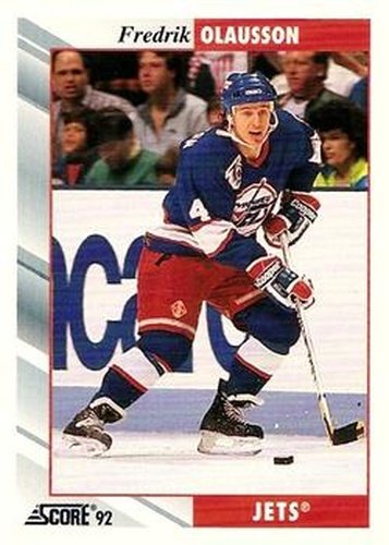 #13 Fredrik Olausson - Winnipeg Jets - 1992-93 Score USA Hockey