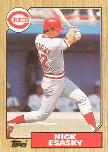 #13 Nick Esasky - Cincinnati Reds - 1987 Topps Baseball